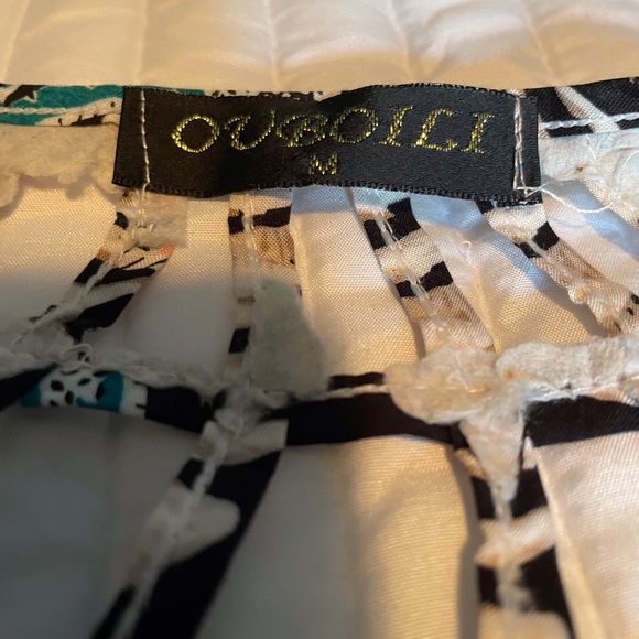 Ouboili metallic embellished Top Blouse Medium - Picture 5 of 5